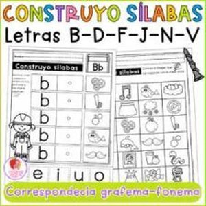 Portada de Construyendo Sílabas (b-d-f-j-n-v)