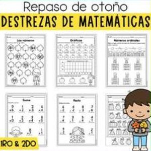 Portada de Repaso de Otoño Matemáticas