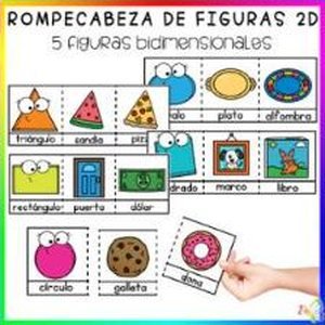 Portada de Rompecabeza de Figuras Bidimensionales 2D · Centro de Aprendizaje