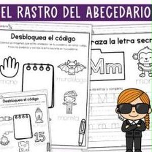Portada de El Abecedario/Alfabeto Hojas de Trabajo