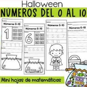 Portada de Halloween Números del 0 al 10
