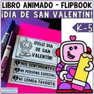 Portada de Libro Animado Día de San Valentín