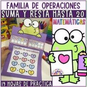Portada de Familia de Operaciones Suma y Resta con Marco de Diez