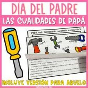 Portada de Día del Padre Manualidad Cualidades de Papá