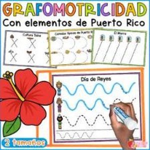 Portada de Grafomotricidad Pre-K Trazos de Puerto Rico