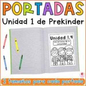 Portada de Portadas para la Unidad 1: Conociendo mi Comunidad Prekínder