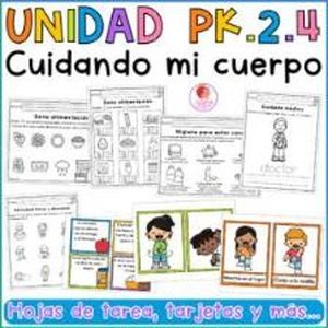 Portada de Unidad 2 Prekínder · Semana 4 Cuidando mi cuerpo