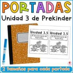 Portada de Portadas para la Unidad 3: Puerto Rico, mi isla bella Prekínder