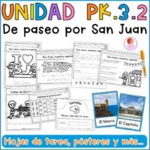Portada de Unidad 3 Prekínder · Semana 2 De paseo por San Juan