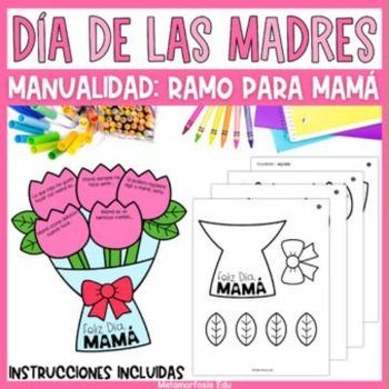 Portada de Manualidad Día de las Madres Ramo de Flores