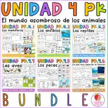 Portada de Unidad 4 El mundo asombroso de los animales